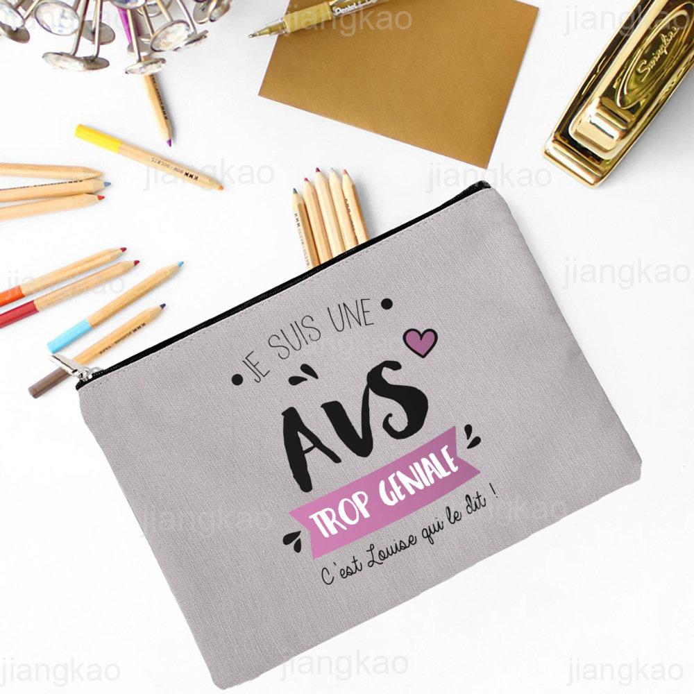Super AVS Printed Makeup Bag Women Travel Neceser Cosmetic Zipper Pouch Travel Toiletry Organizer School Pencil Bags AVS Gifts