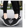 Women's Shoes Spring Middle-aged Elderly Mom Shoes, Slip-on Flat Elderly Shoes, Comfort Soft Sole Fly Knit Upper Brand Women Footwear