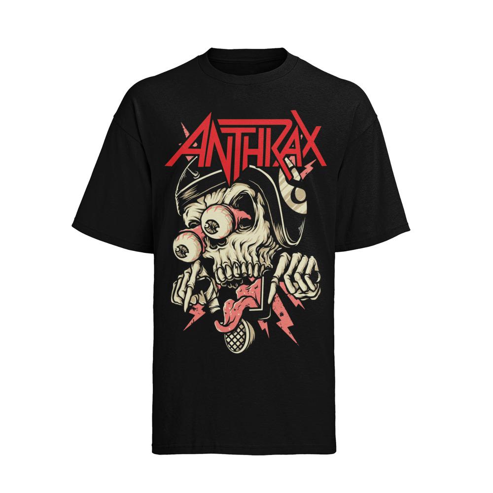 Retro ANTHRAX thrash metal Musik 80s 70s konzert Herren T-Shirt Baumwolle