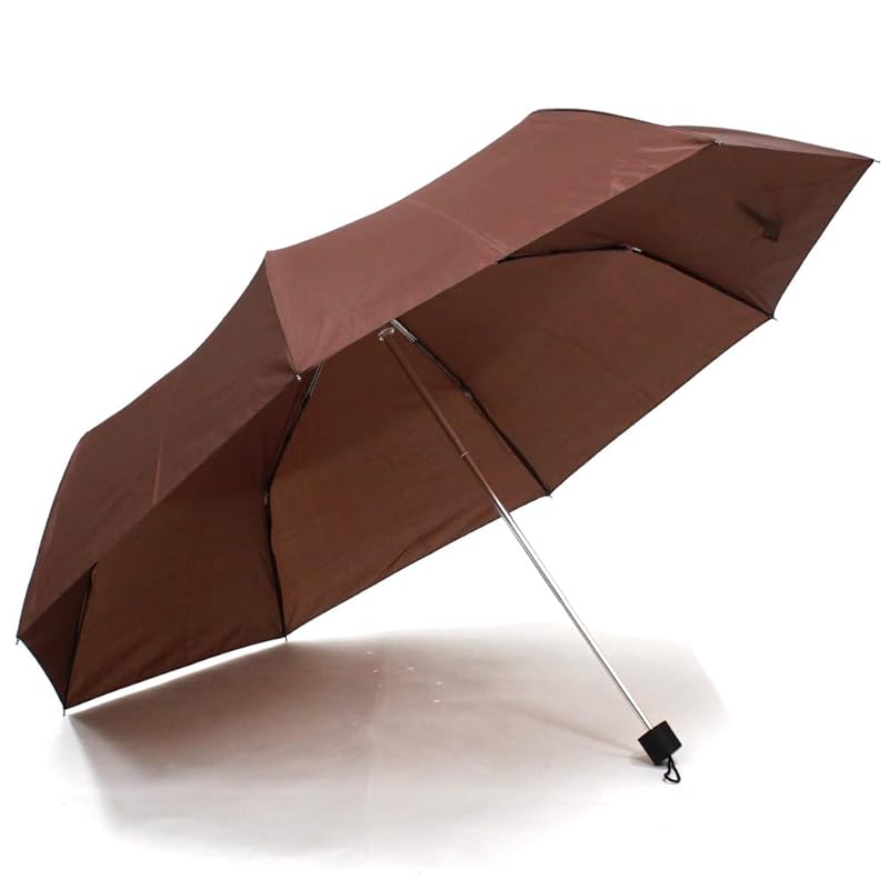 

D70 folding umbrella For both rain and shine Main rib 70cm big (brown)