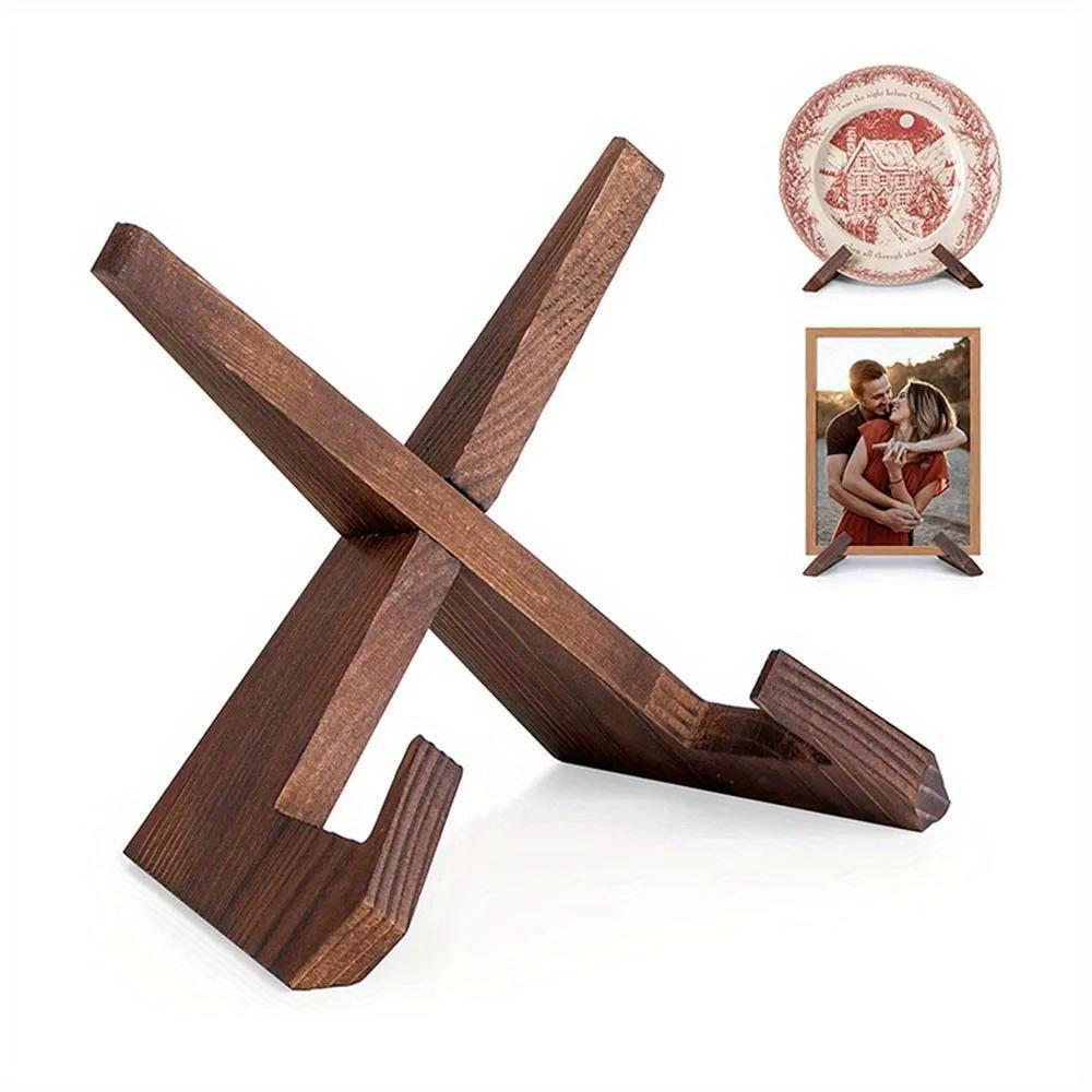 

1 шт. деревянная полка для домашнего меню ресторана, кухонная полка для дисплея меню, подвесная полка для учебы, настольного чтения, деревянная подставка для книг 1pc