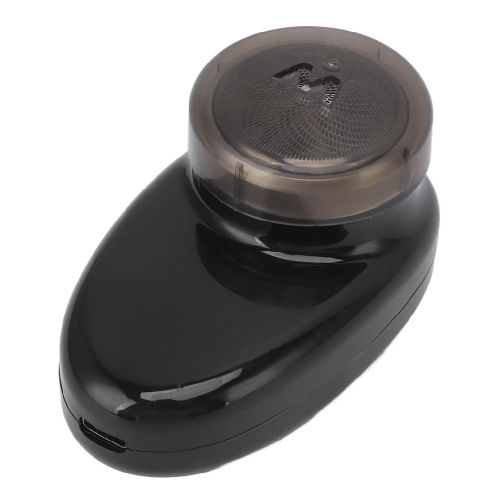 Mini Electric Beard Clipper Rotary Blade Hair Trimmer USB Charging Portable Trimming Machine Black