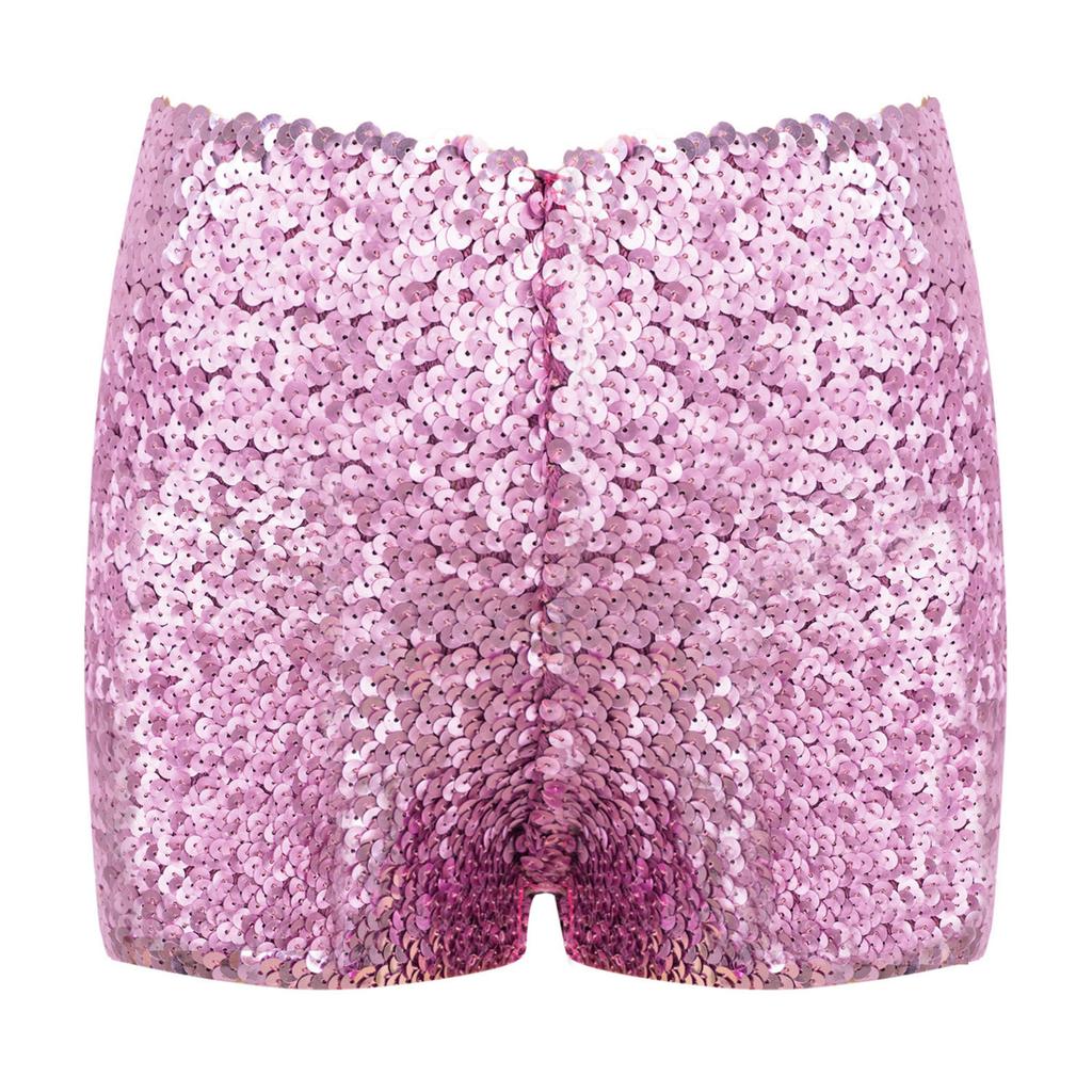 Jenter Dans Kort Gymnastikk Athletic Shorts Sparkle Glitter Tumbling Bottoms