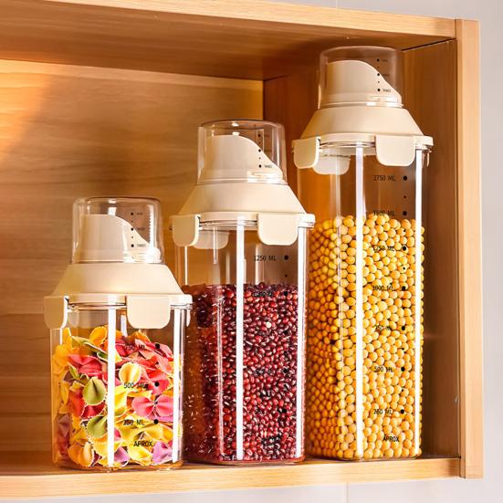 Borcan Sigilat Condimente Gustări Recipient Depozitare Întreținere Ușoară Fără BPA Sigur Etanș Cutie Depozitare Bucătărie