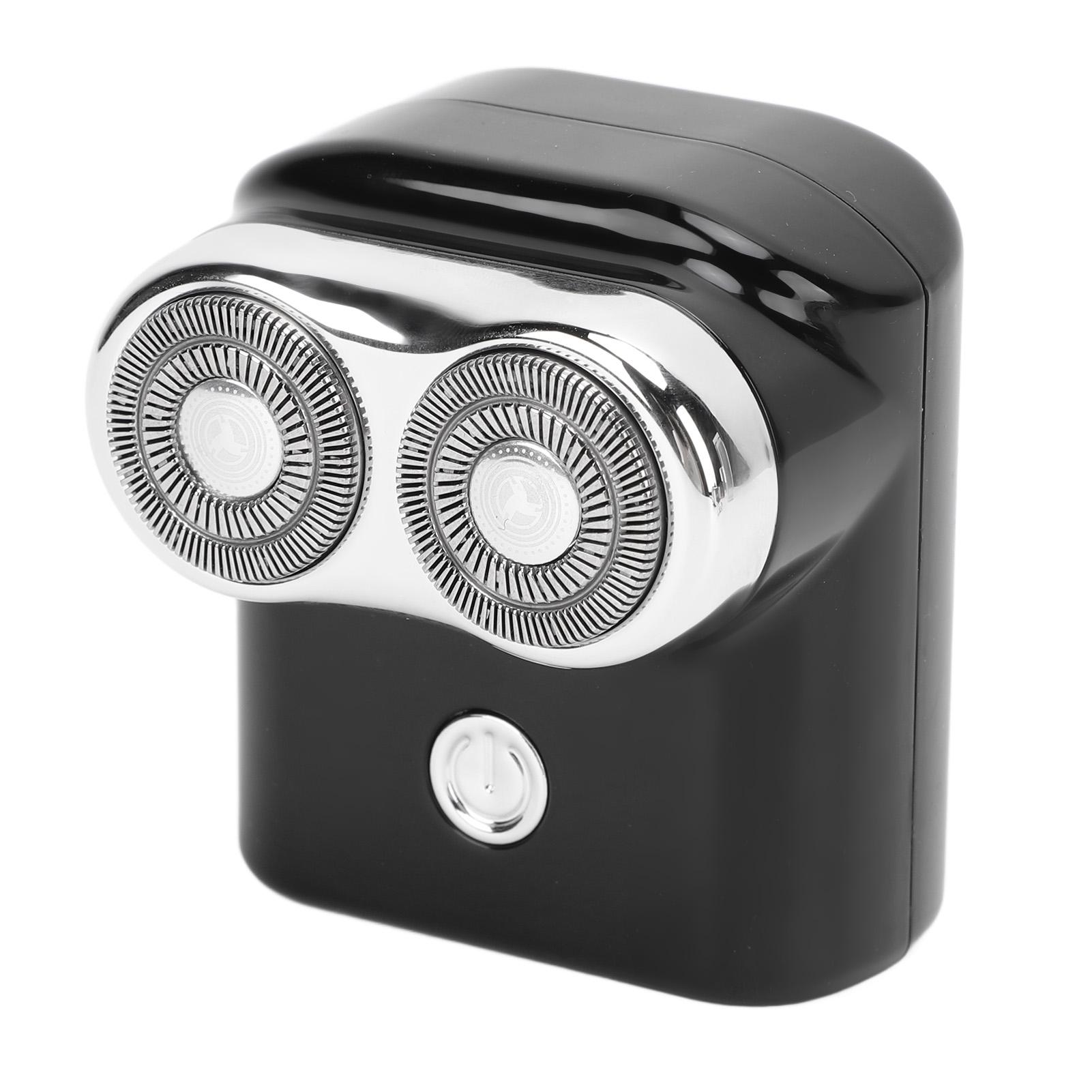 

Mini Rotary Beard Trimmer Type C Charging One Click Start Cordless Portable Small Men Grooming