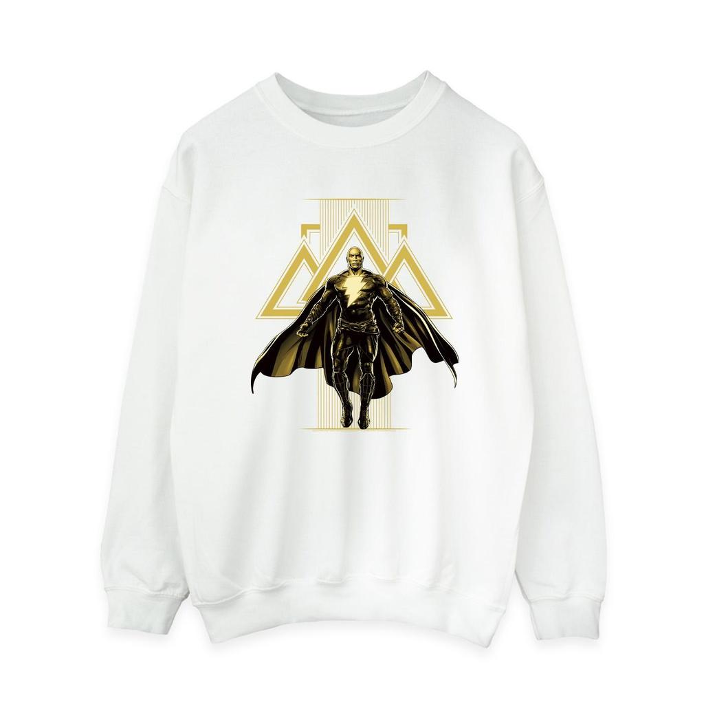 DC Comics Womens/Ladies Black Adam Rising Golden Symbols Sweatshirt