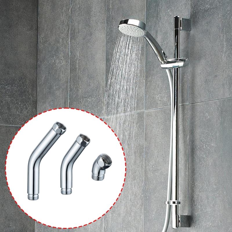 Polished Chromes Shower Head Elbow Adapter 45 Degree Connectors Solid Stainless Steel Construction for Handheld Showers