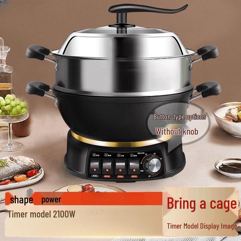 Mi Ling Electric Multi-functional Cast Iron Wok