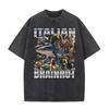 T-shirts Meme Chat Drôle de Survivant de la Circoncision pour Mode Unisexe Hip Hop Vintage T-shirt Vintage Lavé Pur Coton T-shirts Unisexes