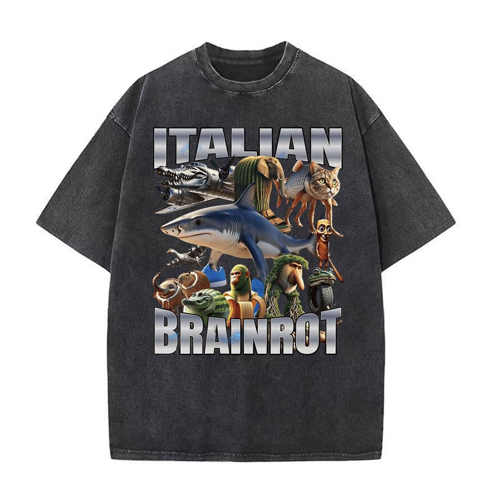 T-shirts Meme Chat Drôle de Survivant de la Circoncision pour Mode Unisexe Hip Hop Vintage T-shirt Vintage Lavé Pur Coton T-shirts Unisexes