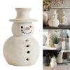 Resin Snowman Artificial Fake Chrismas Decoration Paint Snowman For Porch Table Kitchen