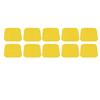 10 STÜCKE Fußball Markierungspunkte PP 23cm Quadratisch Flach Fußball Bodenpunkte für Outdoor Geschwindigkeitstraining Gelb