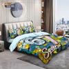 3-teiliges Glasbemaltes 67 Elemente Bedrucktes Kernloses Bettbezug-Set Mehrere Größen Schlafzimmer Bettwäsche Feiertagsdekoration Maschinenwaschbar