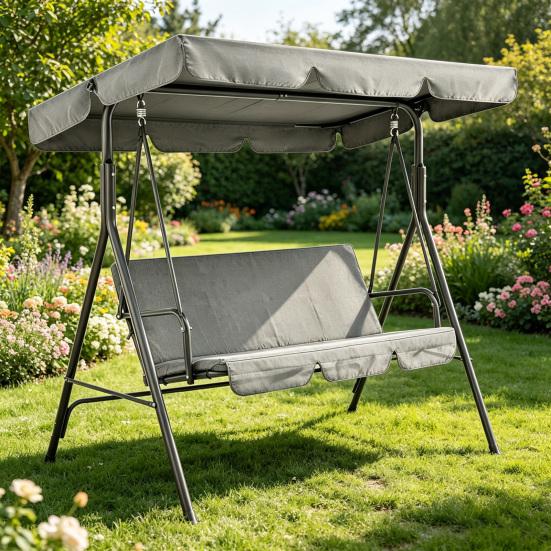 1 Set Sallanan Sandalye Tente Veranda Sallanan Koltuk Tente Ve Sandalye Kılıfı Su Geçirmez Sallanan Tente Yedek Parçası 2/3 Kişilik Veranda Sallanan Sandalye İçin