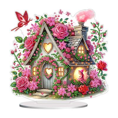 Acrylic 2D Flat Print DIY Table Top Diamond Painting Ornament Kits Desktop Diamond Art Kits Diamond Painting Desktop Decorations