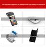 RFID Anti-Theft Cowhide Accordion Card & ID Holder with Zipper