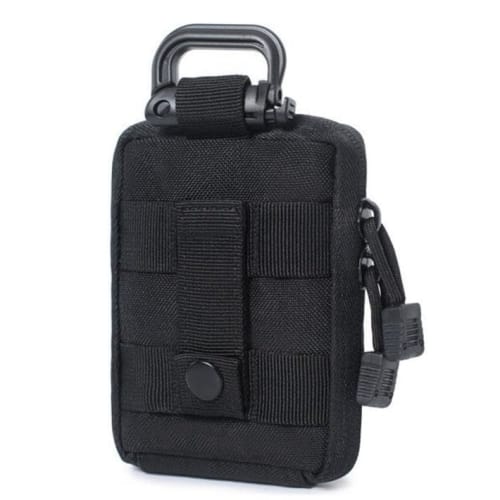 LTG Belt Pouch with Small Item Holder, Coin Purse, Card Case, Short Wallet, Carabiner, Military, Airsoft, Camping, Outdoor, Medical Pouch, Emergency S