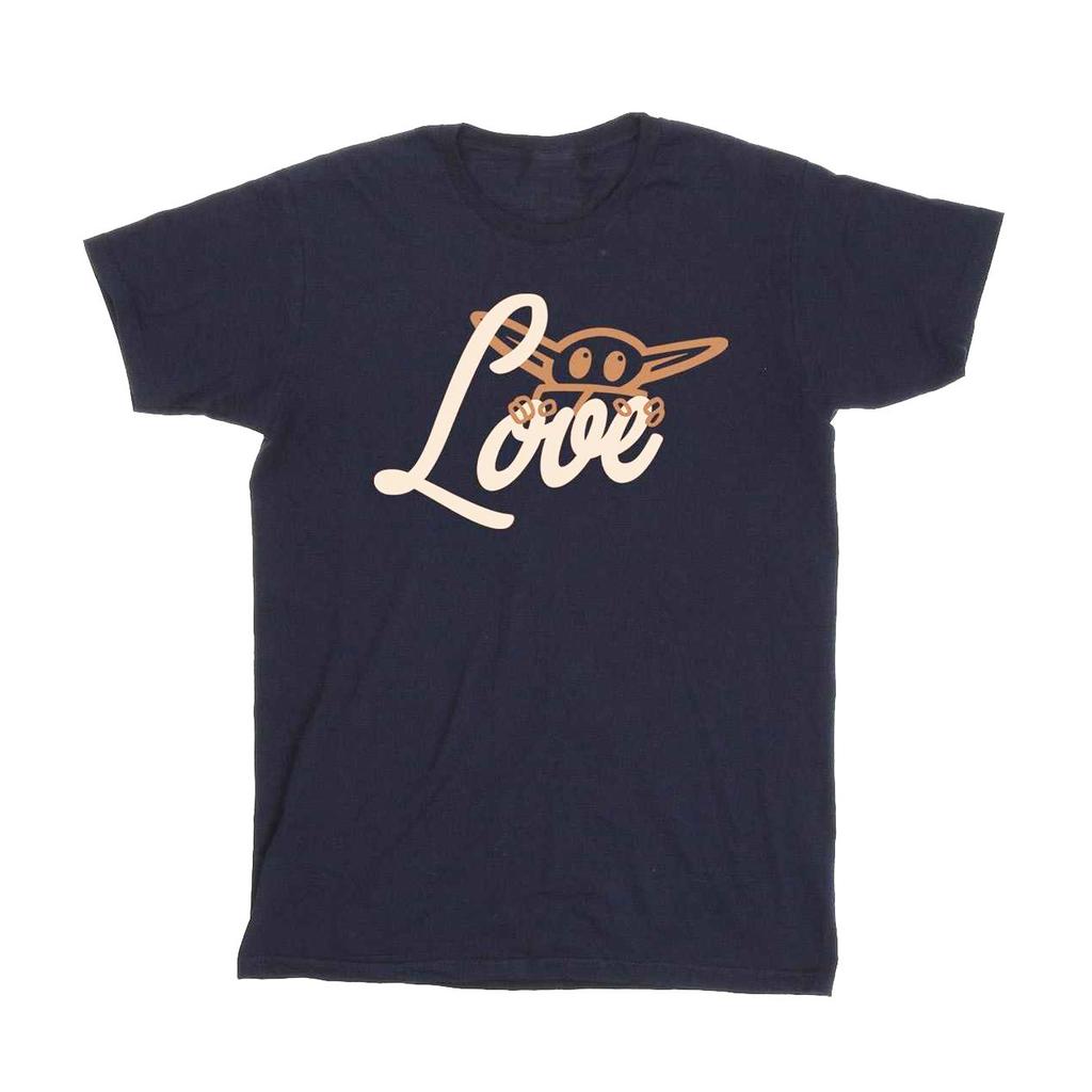 STAR WARS Girls Grogu Love Cotton T-Shirt