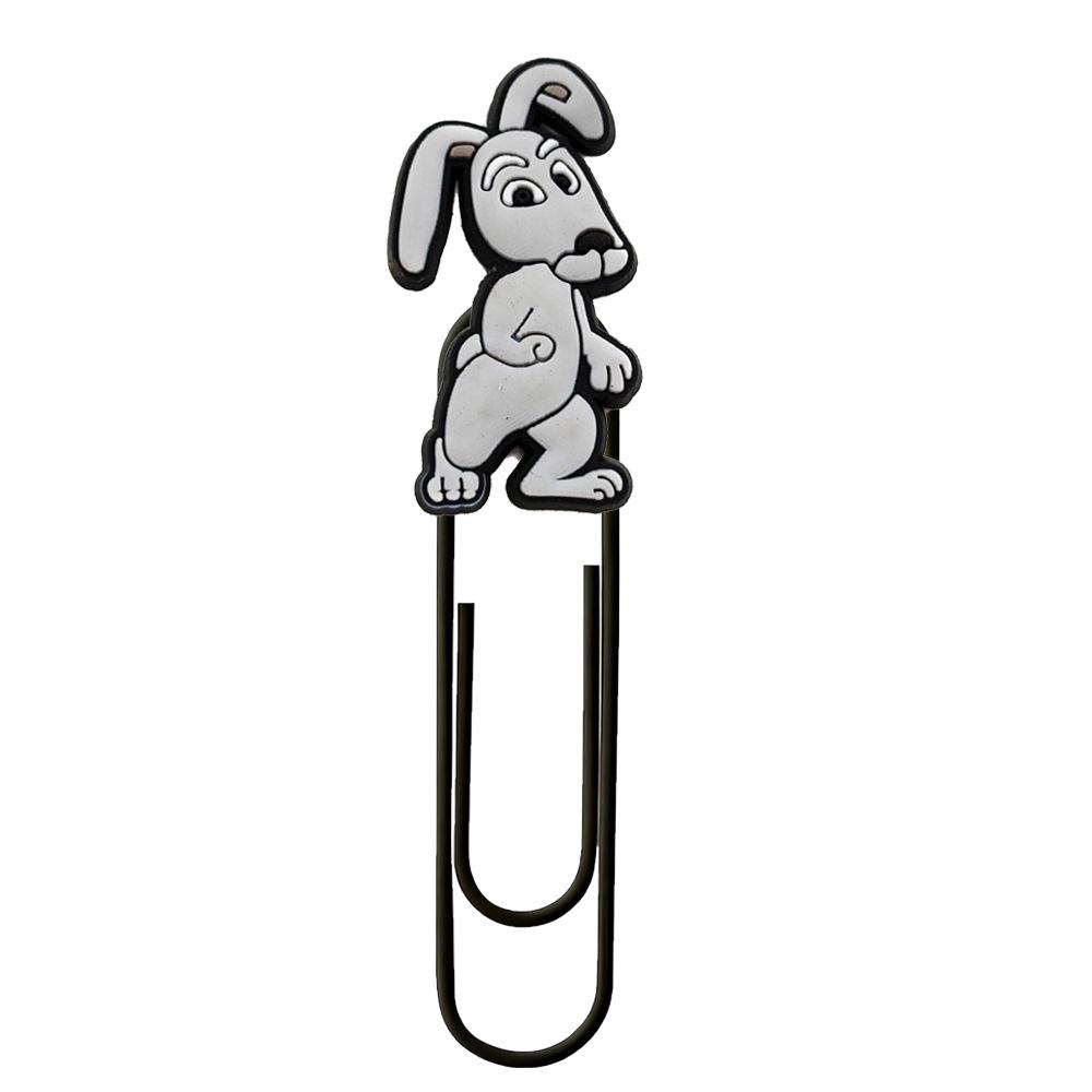 Small Animal Cartoon PVC Paper Clip Bookmark Spinner - Cute DIY Office Decoration