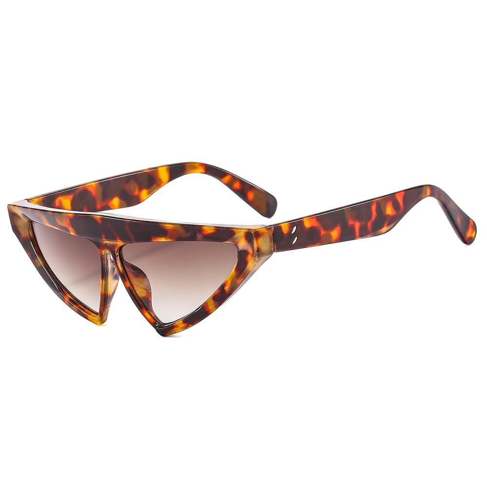 

For Female Retro Cat Eye Sunglasses Triangle Sun Eyewear Designer Eyeglasses Sun Eyewear Female Eyewear UV Protection 400 Oculus as picture