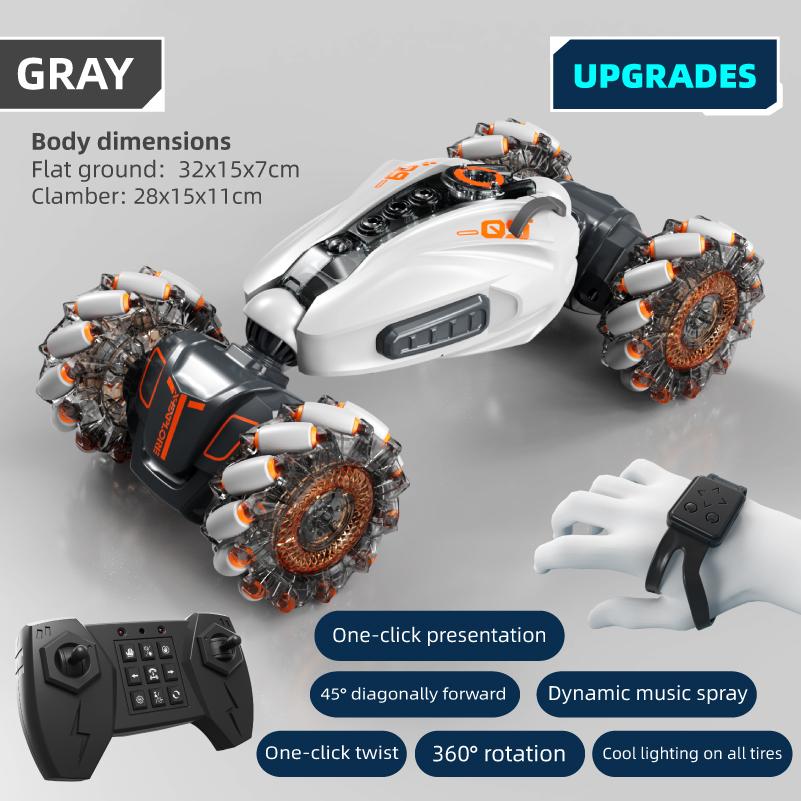 

2.4G Rc Car Gesture Induction Remote Control Vehicle 4WD Torsion Vehicle Super large light Spray Off-road Stunt Vehicle Boy Toy