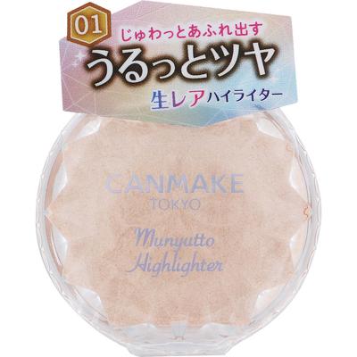 Rozjasňovač CAMMAKE Muchutto 01 Moonlight Gem Skin Makeup Can Make Vezměte si přiměřené množství prsty a naneste na postižené místo