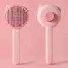 Cat Comb Stainless Steel Cat Brush Massage Cats Hair Comb One-button Pet Hair Remover Pet Grooming Cleaning Tools Pets Supplies