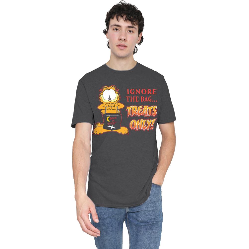 Garfield Treats Only T-Shirt S-3XL Charcoal L