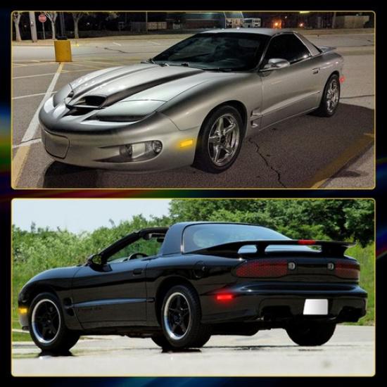 4x Klare LED-Front- und Seitenmarkierungsleuchten für Pontiac Trans Firebird (Baujahre 1998–2002)