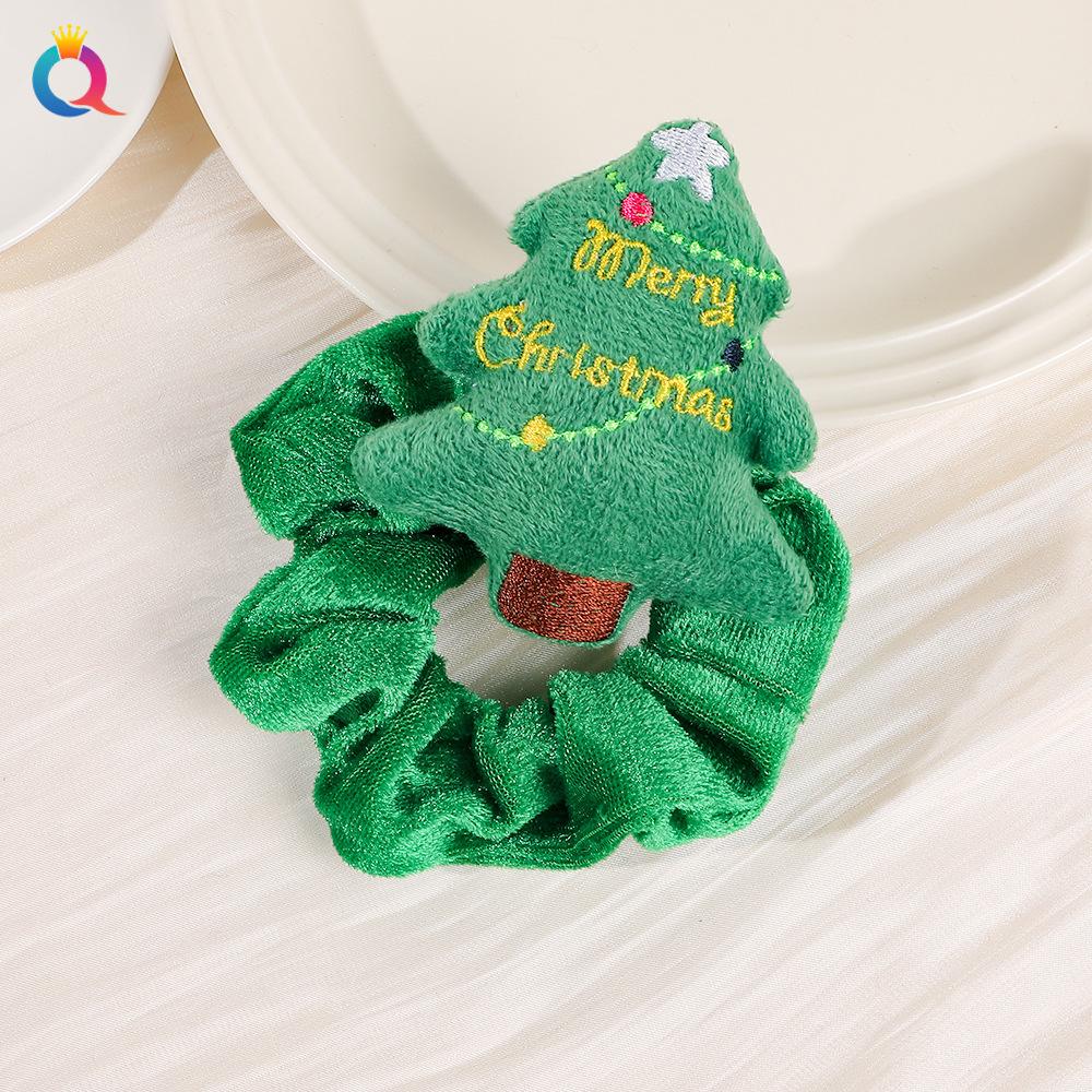 1 Pcs Christmas Headdress Plush Large Intestine Headband with High-end Feeling, Tied Hair Headband