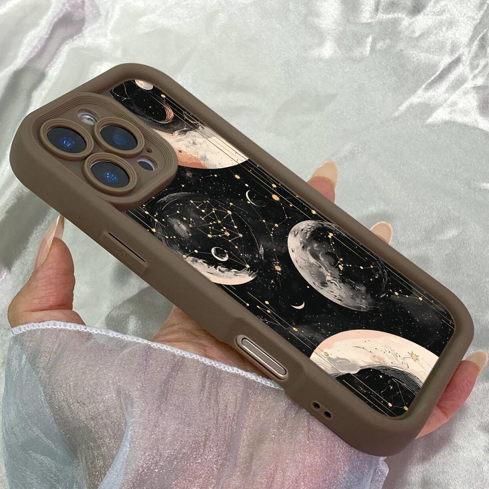 JT22 Astrological for Zodiac Signs Realme 14 15 Huawei P40 Honor 70 90 Infinix Tecno Itel Motorola Google All Model Angel Eyes Soft TPU Phone Case