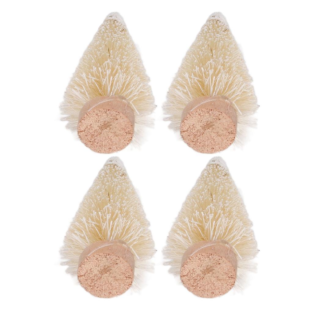 24PCS Mini Christmas Tree Artificial Christmas Tree with Wooden Base Christmas Table Decoration