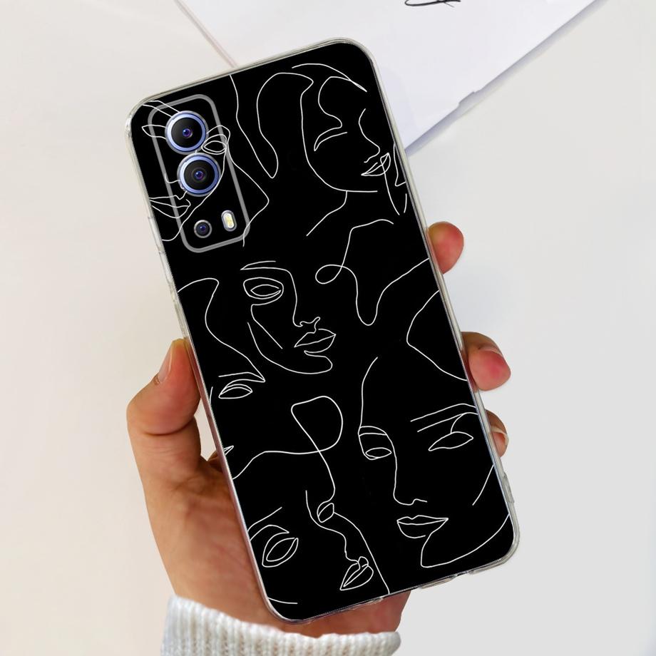 For Vivo Y72 5G V2041 Phone Case  For Vivo Y52 5G V2053 Mobile Back Cover Soft TPU Silicone Shockproof Clear Capa VivoY72 Y52 5G
