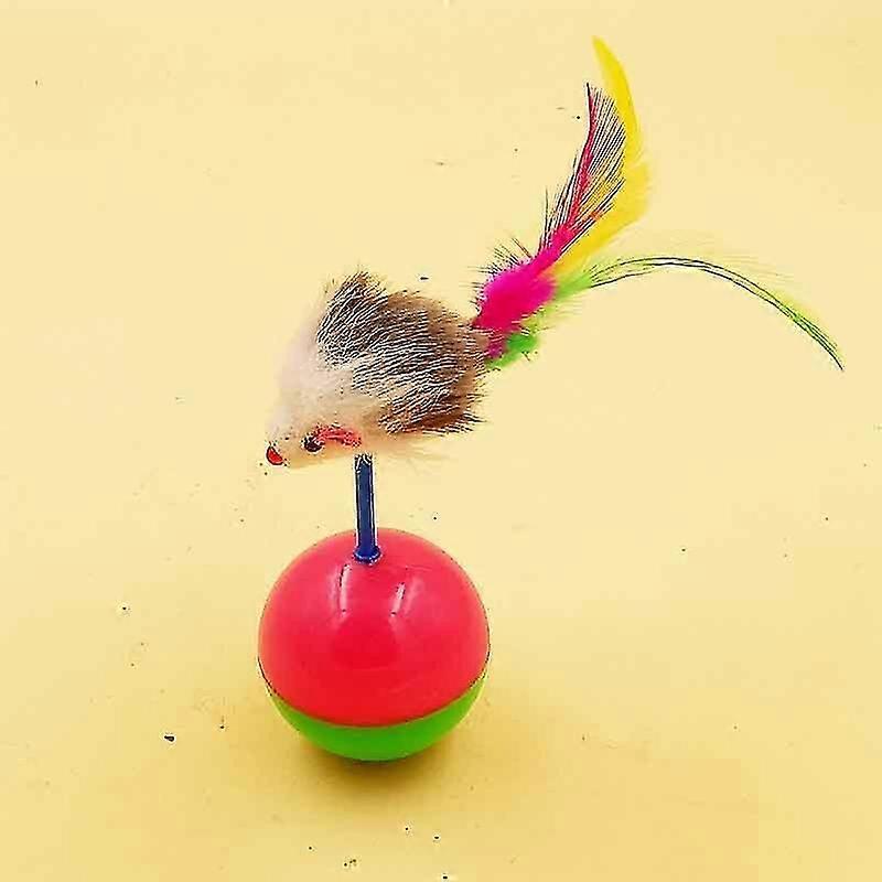 Pet Dog Cat Toys Cat Funny Supplies Mouse Tumbler Toy Plush With Balls Cat Toys