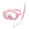Adjustable Dry Snorkel Set with Diving Mask and Soft Silicones Seal Dry Snorkel Diving Goggles for Swimming Pool Ocean Use