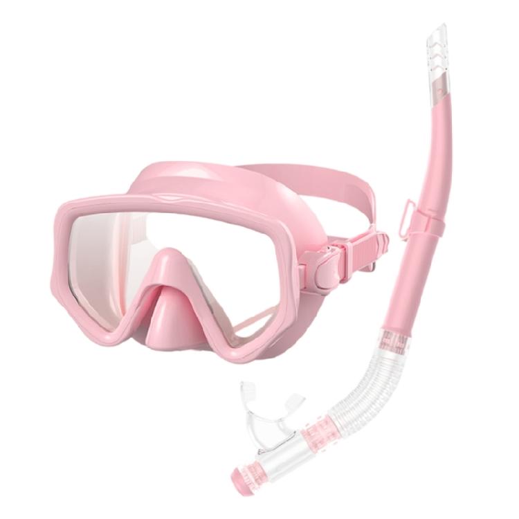 Adjustable Dry Snorkel Set with Diving Mask and Soft Silicones Seal Dry Snorkel Diving Goggles for Swimming Pool Ocean Use