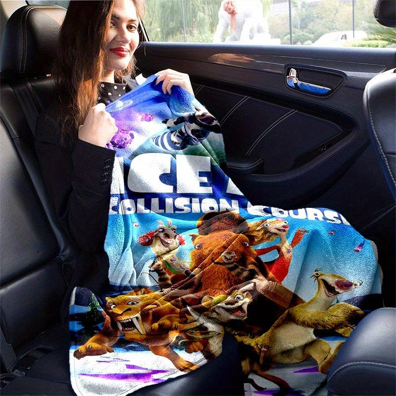 1pc, Cozy Ice Age: Collision Course Home Decor Blanket Perfect Gift for Bedroom, Living Room, Travel, Camping, Car