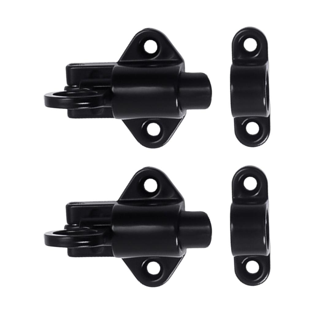 2Pcs Spring Door Bolt Lock Window Security Pull Rings Spring Bounce Door Bolt Latches Lock Aluminum Alloy Door Latches