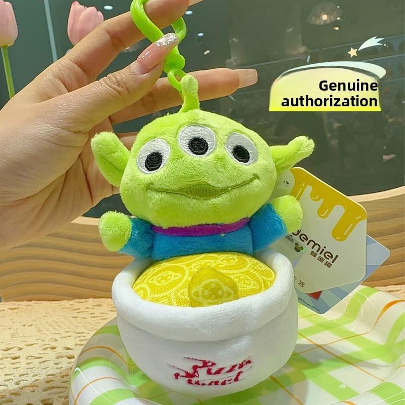 Toy Story Alien Plush Keychain Pendant Burger And Flower Design For Gift Giving