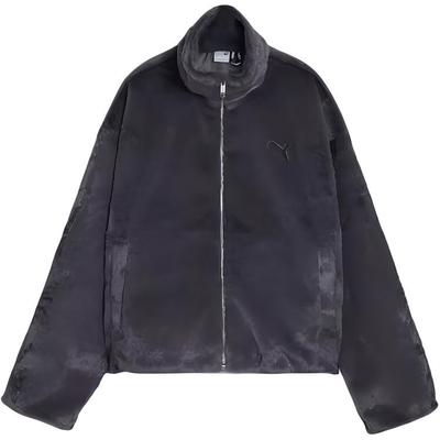 Stand Collar Full Zip Comfortable Warm Breathable Long Sleeve Jacket Women Jacket Gray 626517-69