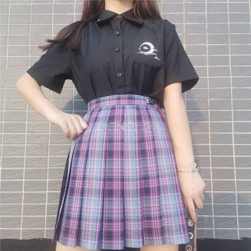 E-sports Girl Ready-to-Ship JK Uniform Pleated Mini Skirt - Japanese Academy Style
