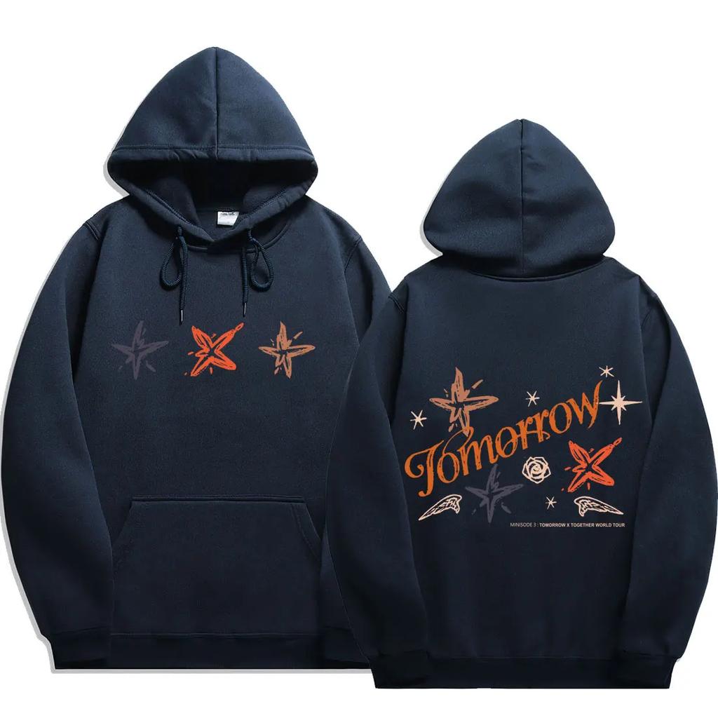 2025 Txt Act Promise Print Hip Hop Hoodies Men Fashion Long Sleeve Sweatshirts Men Cool Casual Harajuku Streetwear Pullovers Y2k