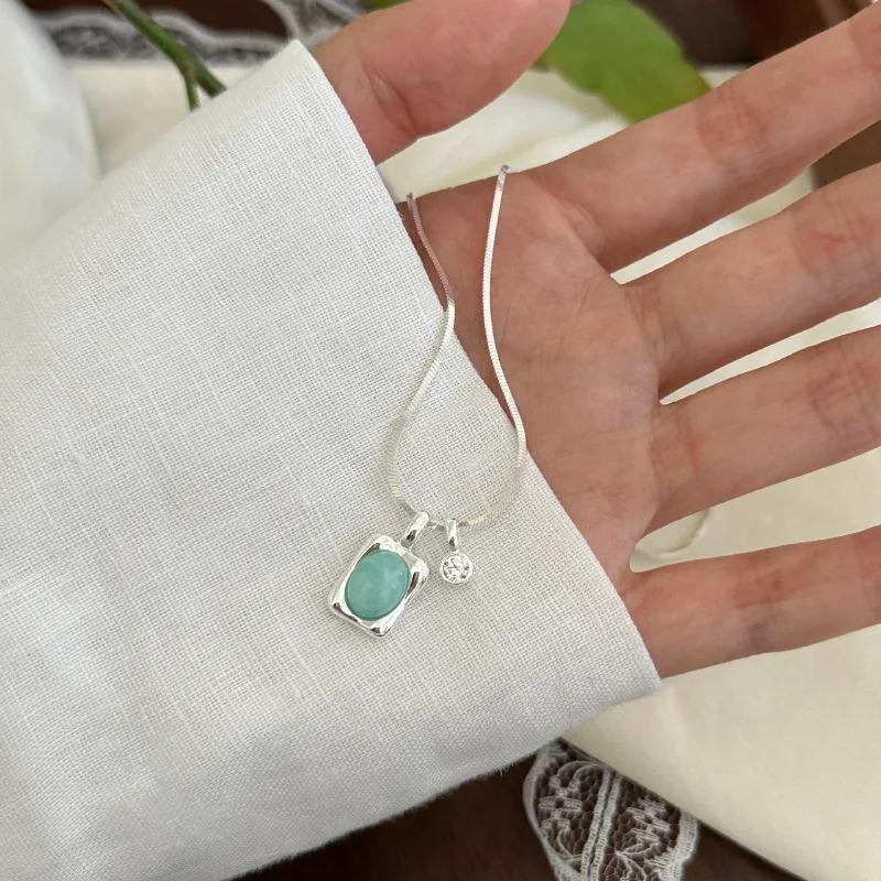 925 Silver Necklace Cute Five Pointed Star Smile Dimple Pendant for Women Girl Jewelry Gift