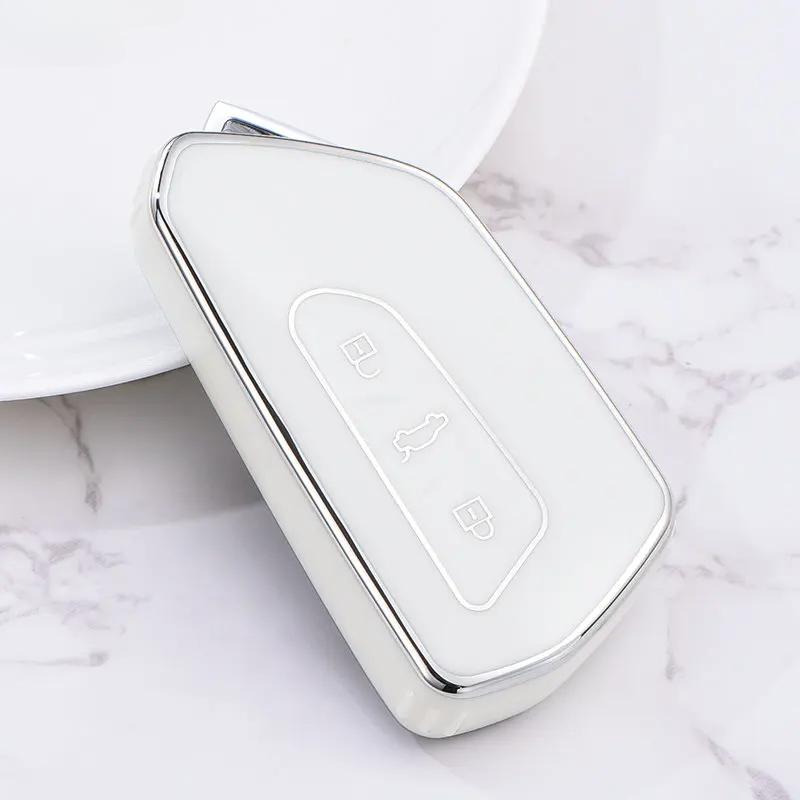 Tpu Car Key Case Cover Shell Fob For Vw Volkswagen Golf 8 Mk8 Id3 Id4 Cupra Skoda Octavia A8 Seat Leon Mk4 Formentor Tarraco
