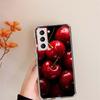 Red Cherry Summer Fruit Clear Phone Cases for Samsung S26 Ultra Galaxy S25 Edge S24 S23 FE S21 Plus S20 S22 S10 Cover Patterned