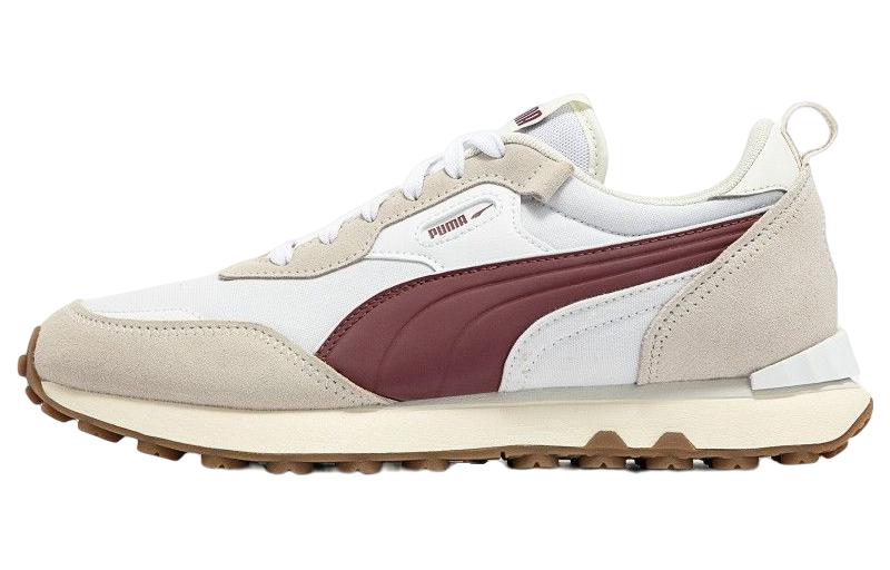 PUMA Rider Fv Pop Fs White Burgundy 391925-02 38.5