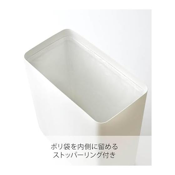 Yamazaki Jitsugyo Trash Can Tower Square White 2915