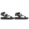 HERMES Sandals Galaxy H Diama Leather Strap black Women 37.5 231162Z Used
