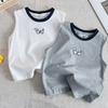 Summer Kids Cartoon Dog Sleeveless Vest Boys Girls Casual Trendy T Shirt Baby Thin Top