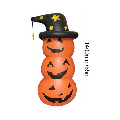 Halloween Standing Inflatable Pumpkin Scary Stacked Inflatable Pumpkins Horror Festival Theme Indoor Outdoor Garden Decorations